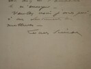 SIMON Lucien - LETTRE AUTOGRAPHE SIGN&Eacute;E, MAI 1911. Lucien Simon