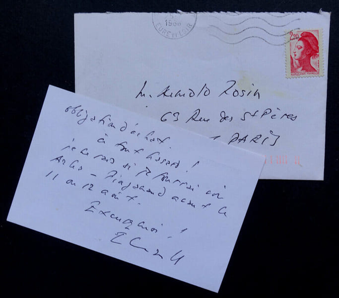 Ren&eacute; &Eacute;TIEMBLE - LETTRE AUTOGRAPHE SIGN&Eacute;E &Agrave; Arnold ROSIN, 1986. Ren&eacute; &Eacute;tiemble