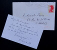 Ren&eacute; &Eacute;TIEMBLE - LETTRE AUTOGRAPHE SIGN&Eacute;E &Agrave; Arnold ROSIN, 1986. Ren&eacute; &Eacute;tiemble