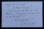 Ren&eacute; &Eacute;TIEMBLE - LETTRE AUTOGRAPHE SIGN&Eacute;E &Agrave; Arnold ROSIN, 1986. Ren&eacute; &Eacute;tiemble