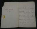 Jules FAVRE, Avocat - LETTRE AUTOGRAPHE SIGN&Eacute;E. Jules FAVRE