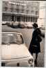 Photographie en noir et blanc Italie "Il tempo", Ghisa, Fiat 500. 