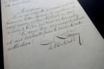 LETTRE AUTOGRAPHE SIGN&Eacute;E, REPONSE A UNE DEMANDE, BELLEVUE 1889. Charles L&eacute;v&ecirc;que