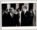 Photographie de Jimmy Carter & Val&eacute;ry Giscard durant un sommet en 1980. Jimmy Carter, Val&eacute;ry Giscard d'Estaing