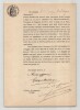 Pouvoir sign&eacute; Georges Maldague – Collection coh&eacute;rente de 50 auteurs & musiciens. Georges Maldague (pseudonyme de Jos&eacute;phine Maldague)