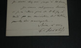Ferdinand H&Eacute;ROLD, Homme politique - LETTRE AUTOGRAPHE SIGN&Eacute;E 1876 PARIS. Ferdinand H&Eacute;ROLD