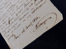 Marc-Antoine-Madeleine DESAUGIERS, Chansonnier - LETTRE AUTOGRAPHE SIGN&Eacute;E, 1822. Marc-Antoine-Madeleine D&eacute;saugiers