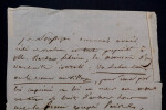 Marc-Antoine-Madeleine DESAUGIERS, Chansonnier - LETTRE AUTOGRAPHE SIGN&Eacute;E, 1822. Marc-Antoine-Madeleine D&eacute;saugiers