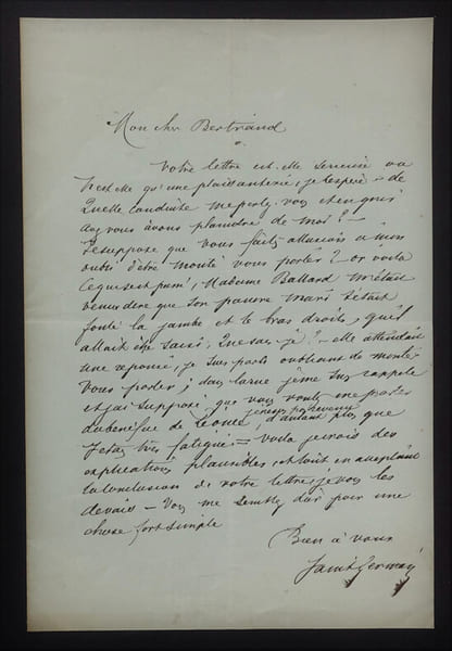 Gilles DE SAINT-GERMAIN, Com&eacute;dien - LETTRE AUTOGRAPHE SIGN&Eacute;E. Gilles DE SAINT-GERMAIN