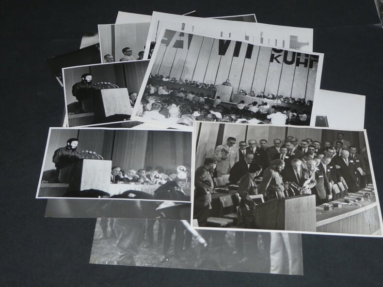 Fidel Castro Lot de 13 Photos d'&eacute;poques officielles VII&egrave;me Congr&egrave;s de l'UIA. Fidel Castro