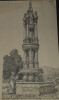 Dessin original sign&eacute; - Fontaine du ch&acirc;teau de Sauveboeuf (Dordogne) - Fin XVIe si&egrave;cle. Louis Henri Laffill&eacute;e