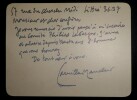 LETTRE AUTOGRAPHE SIGN&Eacute;E, COMIT&Eacute; PHILEAS LEBESGUE. Camille Mauclair