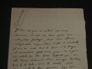 Lettre autographe sign&eacute;e concernant un article. Jacques-Germain CHAUDES-AIGUES
