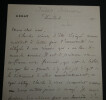 Jules SIMON, Homme Politique - LETTRE AUTOGRAPHE SIGN&Eacute;E, 2 pages. Jules SIMON