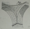 Dessin original sign&eacute; — Vue en perspective et &eacute;pure d'un pendentif aquitain. Louis Henri Laffill&eacute;e