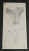 Dessin original sign&eacute; — Vue en perspective et &eacute;pure d'un pendentif aquitain. Louis Henri Laffill&eacute;e