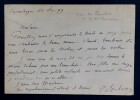 Robert d'ORL&Eacute;ANS, duc de Chartres - Carte postale autographe sign&eacute;e, 1899. Robert d'ORL&Eacute;ANS, duc de CHARTRES