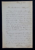 LETTRE AUTOGRAPHE SIGN&Eacute;E. Louis-Ren&eacute; de PONT-JEST (R&eacute;my L&eacute;on DELMAS)