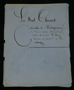 Lithographie XIXe Grand Bal Chicart Périgourdin - A. Lecombe Dupont & A. Kintzel