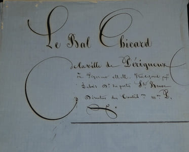 Lithographie XIXe Grand Bal Chicart Périgourdin - A. Lecombe Dupont & A. Kintzel