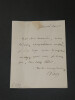 Ludovic VITET, lettre autographe sign&eacute;e, 2 pages. Ludovic VITET