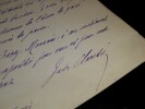 CLARETIE Jules - Lettre autographe sign&eacute;e, Administrateur G&eacute;n&eacute;ral Com&eacute;die Fran&ccedil;aise, 1891. Jules Claretie