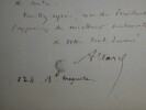 ALLARD Paul - LETTRE AUTOGRAPHE SIGNEE, PARIS, 1893. Paul Allard