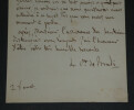 Comtesse Agathe Pauline Caylac de Ceylan de Bradi - LETTRE AUTOGRAPHE SIGN&Eacute;E. Agathe Pauline Caylac de Ceylan de Bradi