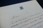NUMA - LETTRE AUTOGRAPHE SIGN&Eacute;E &Agrave; Edmond ABOUT et Emile de NAJAC. Numa-Polydore Haering dit Numa