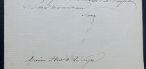 NUMA - LETTRE AUTOGRAPHE SIGN&Eacute;E &Agrave; Edmond ABOUT et Emile de NAJAC. Numa-Polydore Haering dit Numa