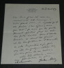 Jules Bois - Lettre autographe sign&eacute;e &agrave; Armand Godoy - Foch - 1929. Jules Bois