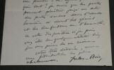 Jules Bois - Lettre autographe sign&eacute;e &agrave; Armand Godoy - Foch - 1929. Jules Bois