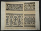 D&eacute;coration des vases grecs, palmettes et rinceaux — Dessin original sign&eacute;. Louis Henri Laffill&eacute;e
