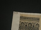 D&eacute;coration des vases grecs, palmettes et rinceaux — Dessin original sign&eacute;. Louis Henri Laffill&eacute;e