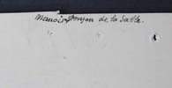 Echauguettes du donjon de la Salle-sur-la-V&eacute;z&egrave;re - Dessin original sign&eacute;. Louis Henri Laffill&eacute;e