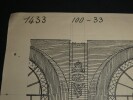 Une trav&eacute;e de l'&eacute;glise Saint-Roch &agrave; Paris - Dessin original sign&eacute;. Louis Henri Laffill&eacute;e