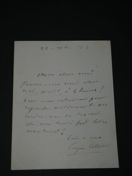 Eug&egrave;ne LABICHE, Dramaturge - LETTRE AUTOGRAPHE SIGN&Eacute;E, 1872. Eug&egrave;ne LABICHE