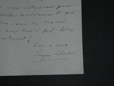 Eugène LABICHE, Dramaturge - LETTRE AUTOGRAPHE SIGNÉE, 1872
