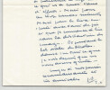 Dr Jean Dalsace - Lettre autographe sign&eacute;e &agrave; Pierre Lecuire "F&eacute;licitations". Jean Dalsace