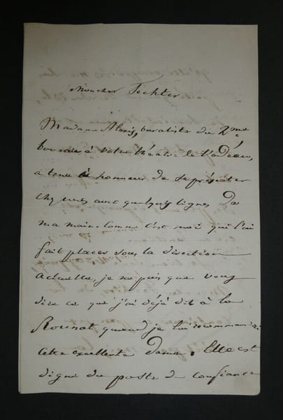 L&eacute;on GOZLAN, &Eacute;crivain Fran&ccedil;ais - Lettre autographe sign&eacute;e &agrave; Fechter, 1er ao&ucirc;t 1857. L&eacute;on GOZLAN