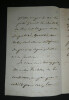L&eacute;on GOZLAN, &Eacute;crivain Fran&ccedil;ais - Lettre autographe sign&eacute;e &agrave; Fechter, 1er ao&ucirc;t 1857. L&eacute;on GOZLAN