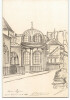 Dessin au crayon, &Eacute;glise Saint-Laurent, Paris par E. Phelipeau, 7 mars 1912. E. Phelipeau