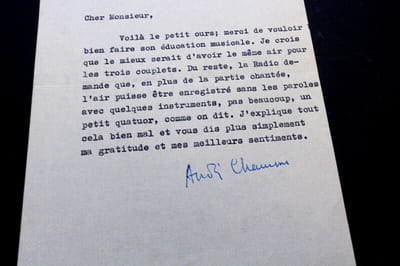 André CHAMSON - TAPUSCRIT SIGNÉ À Georges VAN PARYS, Paris, 1951