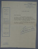 Maurice CHEVALIER - LETTRE TAPUSCRITE SIGN&Eacute;E, 1927. Maurice CHEVALIER