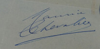 Maurice CHEVALIER - LETTRE TAPUSCRITE SIGN&Eacute;E, 1927. Maurice CHEVALIER