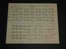 Fernand Masson - Partition manuscrite sign&eacute;e intitul&eacute;e "Rigaudon" - 1911. Fernand Masson