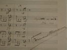 Fernand Masson - Partition manuscrite sign&eacute;e intitul&eacute;e "Rigaudon" - 1911. Fernand Masson
