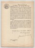 Pouvoir sign&eacute; par Edmond Guiraud – Collection coh&eacute;rente de 50 auteurs & musiciens. Edmond Guiraud
