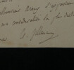 Abel VILLEMAIN Lettre Autographe sign&eacute;e - Universit&eacute; de France "Psychologie". Abel Villemain