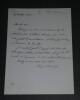 Paul HERVIEU Lettre autographe sign&eacute;e sur la pi&egrave;ce "Les Tenailles" 1 page 1895. Paul HERVIEU